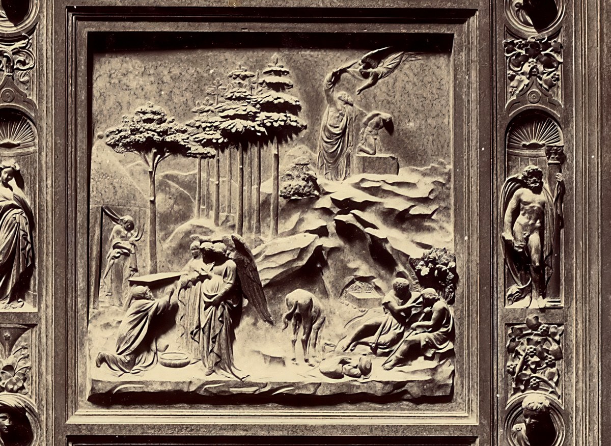 Abraham and Isaac detail from Ghiberti's Gates of Paradise